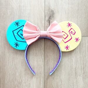 Colorful Minnie Mouse Ears Headband with Bow